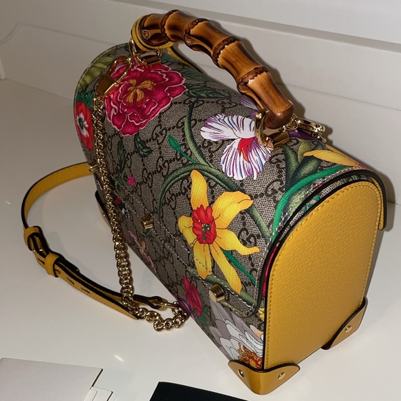 Authentic Gucci Monogram Floral Padlock Purse - Picture 10 of 14